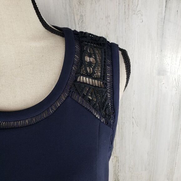 Rebecca Taylor Crochet Back Dress Sz 8 - Picture 4 of 11